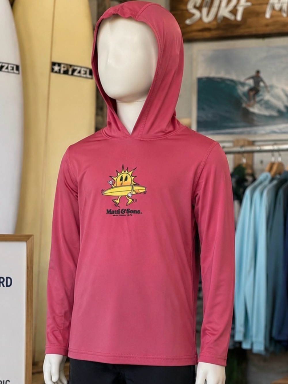 Maui and Sons Kids' Hooded Rashguard XL 14/16